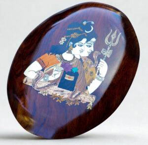 Rosewood Mysore Inlay Wall panel 9*12 Inch Oval Shape