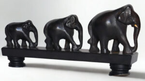 Hand-Carved Wooden Elephant Sculpture – Symbol of Strength & Legacy