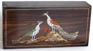Handcrafted Mysore Rosewood Inlay Jewellery Box 6*12 Inch