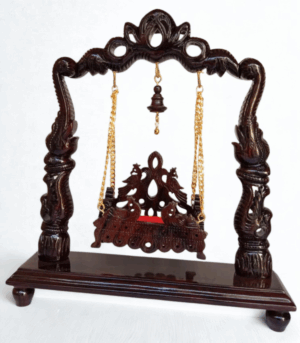 Handcrafted Wooden Laddu Gopal Jhula