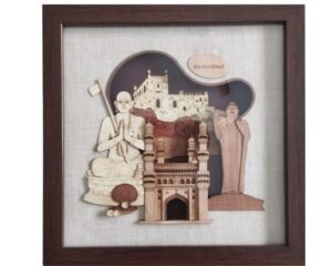Veneer Art Wall hanging Hyderabad 10" x 10"