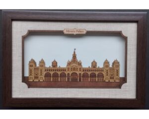 Veneer Art Wall hanging Iconic Mysore Palace 12"x8"