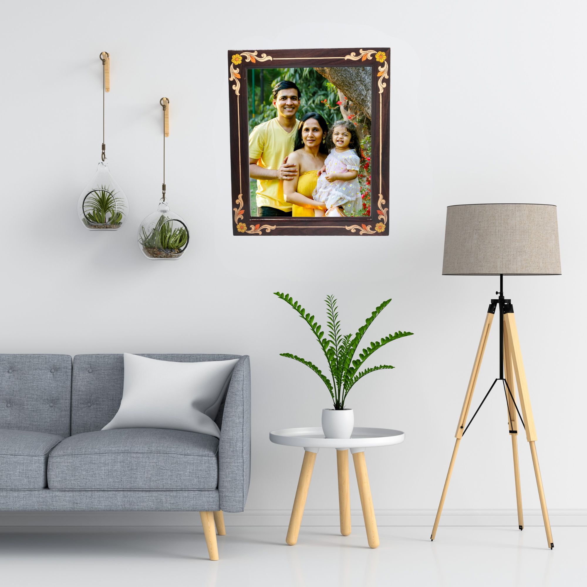 handcrafted rosewood inlay photo frame 15x21 β floral wooden wall decor frame handcrafted rosewood inlay photo frame 15x21 β floral wooden wall decor frame