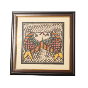 handmade madhubani fish painting – traditional mithila folk art framed wall decor